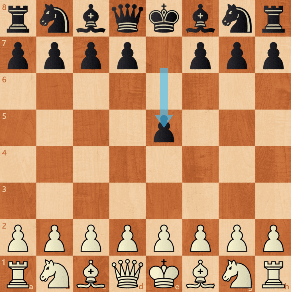 e5: black's first move